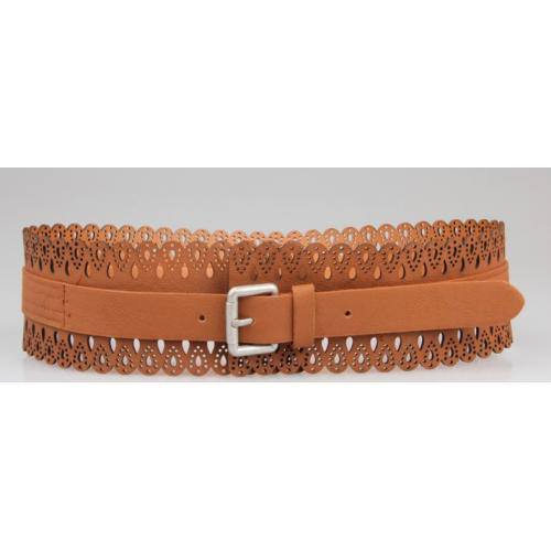 Chique Brown Broad Belt