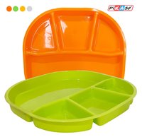Partition Plate (shrink Pack) - Polypropylene, 11 Inch | White-orange-yellow-green, Weight: 170g, 172g, Length: 279.4mm