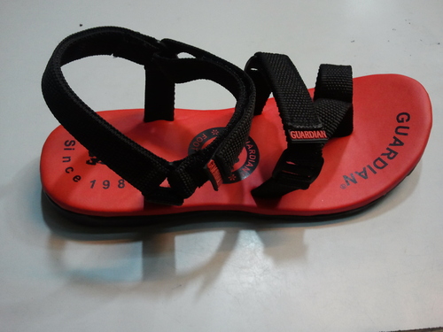 Mens-Sandals - Synthetic, Varying Sizes, Red | Hook and Loop Closure, Strap Fastening, Lightweight, Breathable, Durable, Versatile Comfort