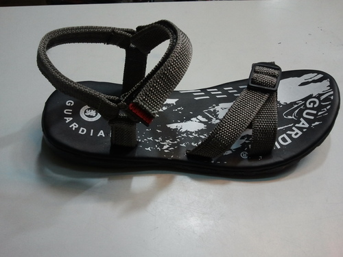 Mens-Sandals - Synthetic, Size 40-44, Gray | Lightweight, Breathable, Durable, Comfortable, Adjustable, Supportive, EVA Insole, Rubber Sole