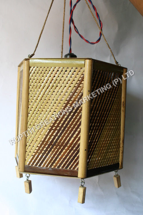 Bamboo Hanging Lampshade