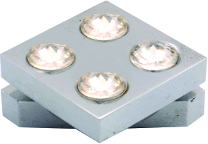 Cyrstal Square Mirror Bracket Half