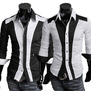 AFZ Shirts - Cotton Blend, S-XXL, Black | Button-Up, Collared, Slim Fit, Long Sleeves, Stylish Design, Comfortable Fit, Durable Material, Easy Care, Modern Professional Style