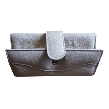 Ladies White Leather Wallet