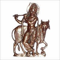 Metal Sculpture Lord Krishna