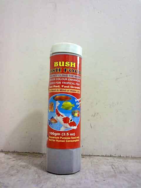 Bush Aquatic Fish Food - Plastic Bottle, 10x5 cm, Red | Nutrient-Rich, Enhances Growth, Boosts Immunity