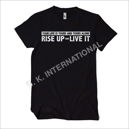 Mens Tshirts - Polyester, Multiple Sizes, Black | Soft Fabric, Stylish Design, Durable, Comfortable, Breathable, Round Neck, Short Sleeve, Casual Style