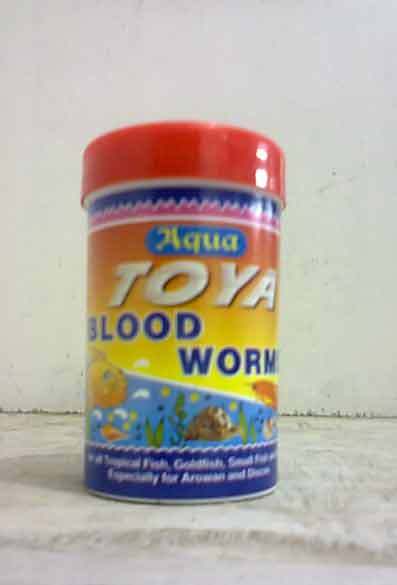 Aqua Toya blood worm aquatic fish feed