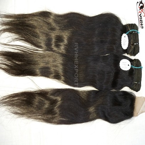 Natural Wefted Silky Straight Hair