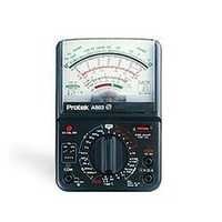 Analog Multimeter Protek A803 - Stainless Steel, 230-320g, Black Color | 26 Range Bench Type Tester, Transistor Check, Audible Continuity Buzzer, Fuse & Diode Protection, Temperature Check, Built-in Hand Carrying Handle