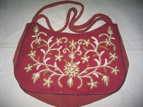 cotton based crewal emb bag