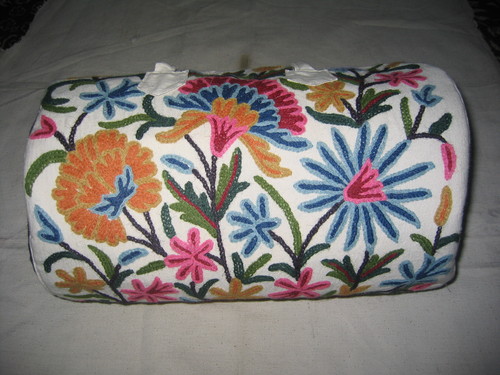 cotton based crewal emb bag