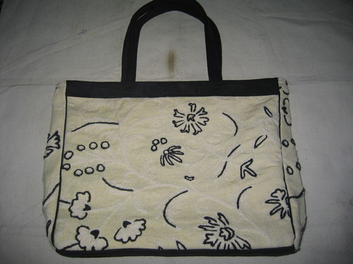 cotton based crewal emb bag