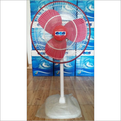 Stand Fan Wave - Plastic Blades, 45cm Height, Red Color | Adjustable, Efficient Airflow, 3 Speed Settings, Durable and Reliable Cooling Solution