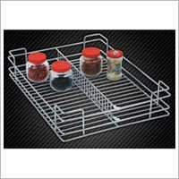 Partition Basket - Stainless Steel, 15x20x4 Cm | Multi-functional Storage With Elegant Finish, Corrosion Resistant And Easy Fit Design