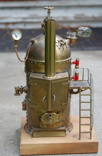 Steam Engine Model With A Boiler