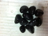Black color pebble stone