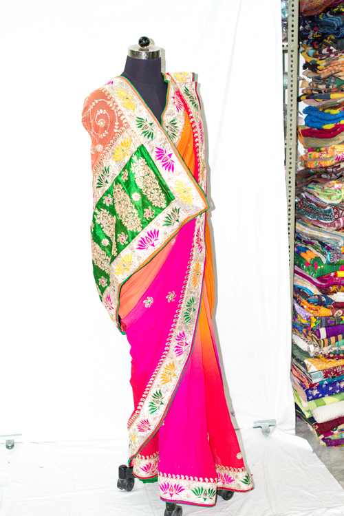 Silk Crepe Saree