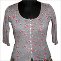 Flower Printed Jersey Top