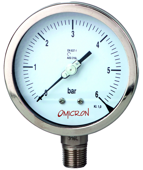PGSS : All Stainless Steel Pressure Gauge (Bourdon Type)