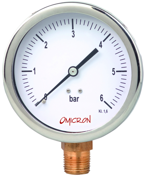 PGSB : Stainless Steel Pressure Gauge with Brass Internals