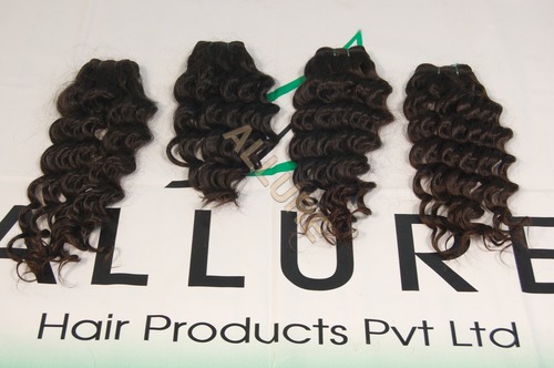 Indian Curly Hair - 152.4 - 355.6 cm Length | Natural Black Remy Hair for Women