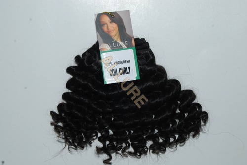 Natural Black Coil Curly Human Hair