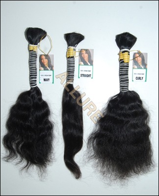 Natural  Black Virgin Human Hair