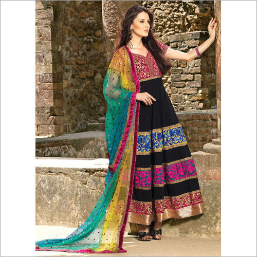 Anarkali Silk Suit
