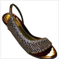 Designer Bridal Shoes - Leather, Us 6-11, Bronze, Low Heel | Elegant Design, Comfortable Fit, Durable Materials, Rhinestone Embellishments