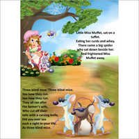 Nursery Rhymes Book Pages - High-quality Paper, 8.5x11 Inches, Multicolor | Colorful Pages, Engaging Stories, Educational Tool, Saddle Stitch Binding