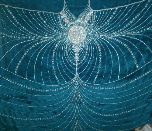 Swarovski/Crystal Embroidery on velvet