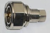 DIN male connector for half inch cable