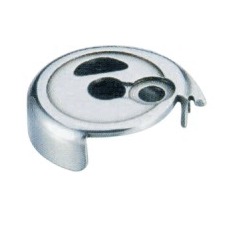 JZ-10328 - Stainless Steel, 50Mm Diameter x 20Mm Height, 2-Hole Screw-On | Durable, Corrosion Resistant, Leakproof Seal, Polished Finish