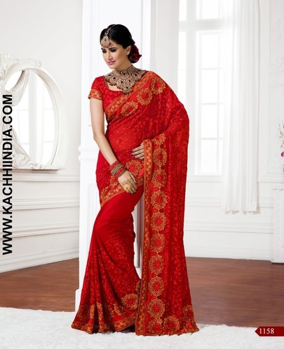 Plain Party Wear Saree