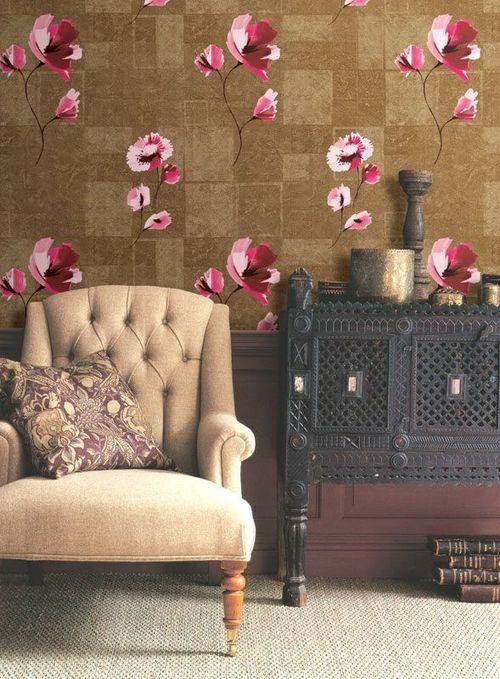 Vinyl Art Deco Wallpaper