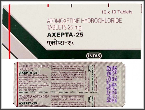 Straterra Generic Atomoxtine Tablets 25mg