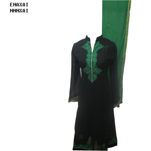 Black Georgette Printed Salwar Kameez