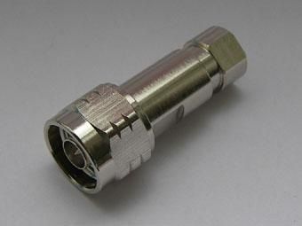 N Male connector for quater inch cable