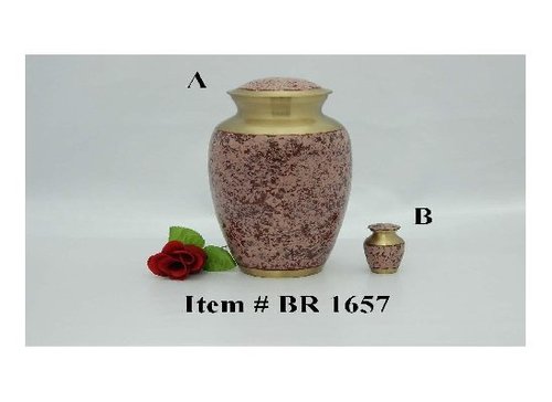 Golden & Pink Brass Urns For Ashes