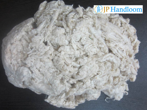 White Mulberry Noil Silk Fiber- Grade-B