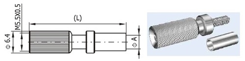 SAA female crimp connector for BT 3002 cable