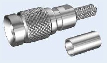 SAA male crimp connector for LMR 100 cable