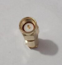 Sma Male Right Angle Clamp Connector For Lmr 300 Cable - Brass, 4 Cm Size, 50w Power, 5g Weight | Ideal For Rf And Microwave Cable Assemblies