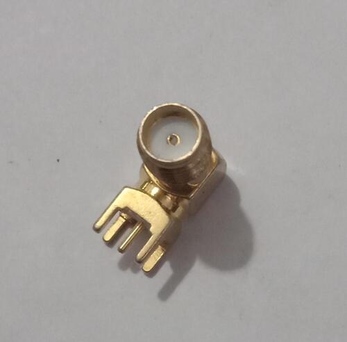 SMA male right angle clamp connector for LMR 400 cable
