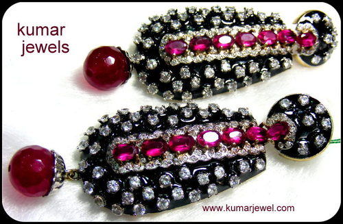 Black Dangler Earring
