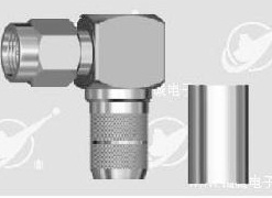 SMA male right angle crimp connector for LMR 400 cable