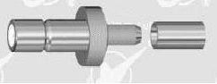 SMB male crimp connector for LMR FEEDER 100 cable