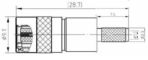 SMZ female crimp connector for LMR 100