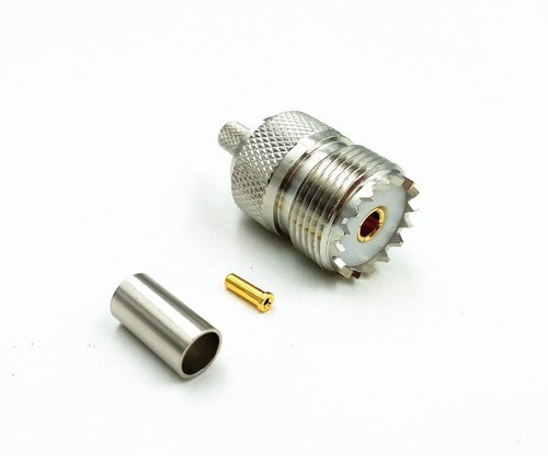 UHF Female crimp connector for LMR 200 cable